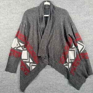 Romeo Juliet Couture M Waterfall Cardigan Southwestern Tribal Western Boho Knit